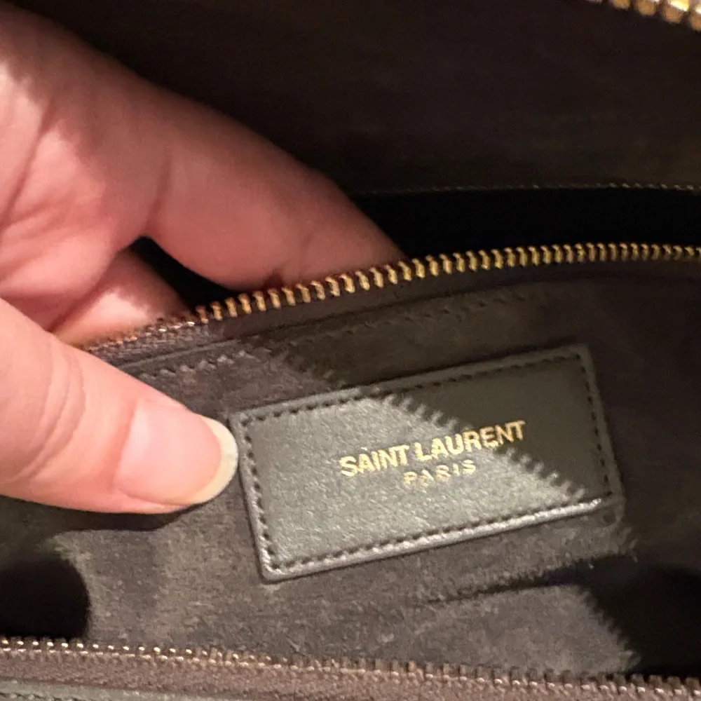 Saint Laurent Charcoal Duffel Bag